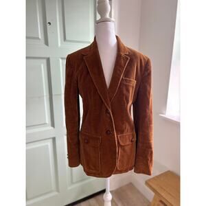 Vintage Corduroy Blazer Brown | The Villager Jacket | Suede Elbow Patches